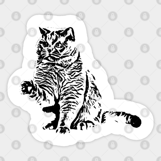 Cat Sticker by Nimmersatt